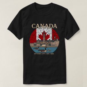 Canada - Parlementsgebouw en Canadees erfgoed T-shirt