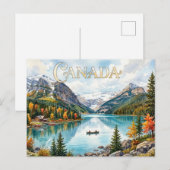 CANADA. Paysage. Carte postale de vacances (Devant / Derrière)