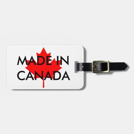 CANADA Persoonlijk Bagagelabel (Voorkant horizontaal)