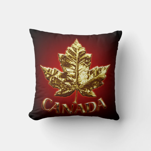 Canada Pillow Gold Canada Team Souvenir Pillow Kussen (Voorkant)