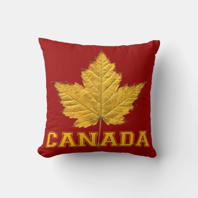 Canada Pillow Gold Canada Team Souvenir Pillow Kussen (Voorkant)
