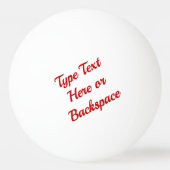 Canada Ping Pong Ball Personalized Canada Balls (Achterkant)