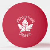 Canada Ping Pong Ball Personalized Canada Balls (Voorkant)