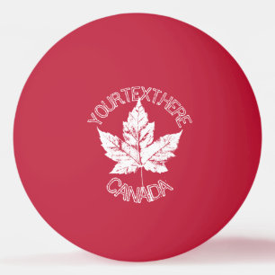Canada Ping Pong Ball Personalized Canada Balls