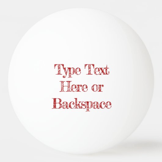 Canada Ping Pong Ball Personalized Canada Balls (Achterkant)