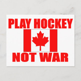 CANADA-PLAY HOCKEY NOT WAR BRIEFKAART