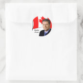 Canada PM Stephen Harper Ronde Sticker (Tas)