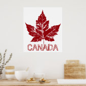 Canada Poster Canada Maple Leaf Souvenir Print (Keuken)