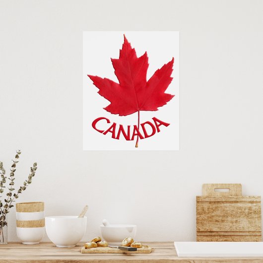 Canada Poster Canada Maple Leaf Souvenir Print (Cuisine)