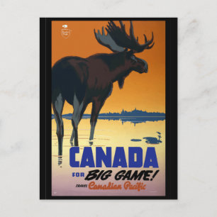 Canada - Poster voor het reizen met Vintage Briefkaart
