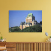 Canada, Quebec City. Chateau Frontenac. Canvas Afdruk (Insitu (Woonkamer))