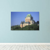 Canada, Quebec City. Chateau Frontenac. Canvas Afdruk (Insitu (Houten vloer))