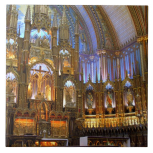 Canada, Quebec, Montreal. Interieur van Notre Tegeltje