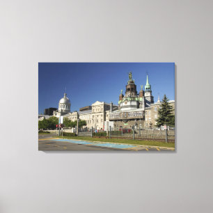 Canada, Quebec, Montreal. Oud Montreal Canvas Afdruk