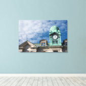 Canada, Quebec, Quebec City. Authority-poort Canvas Afdruk (Insitu (Houten vloer))