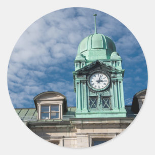 Canada, Quebec, Quebec City. Havenautoriteit Ronde Sticker