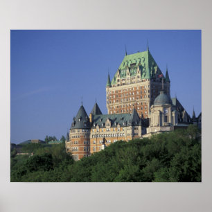 Canada, Quebec Stad.  Chateau Frontenac. Poster
