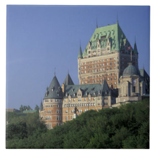 Canada, Quebec Stad. Chateau Frontenac. Tegeltje