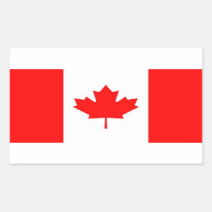 CANADA RECHTHOEKIGE STICKER