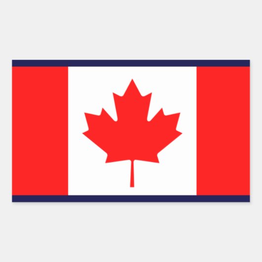 Canada Rechthoekige Sticker (Voorkant)