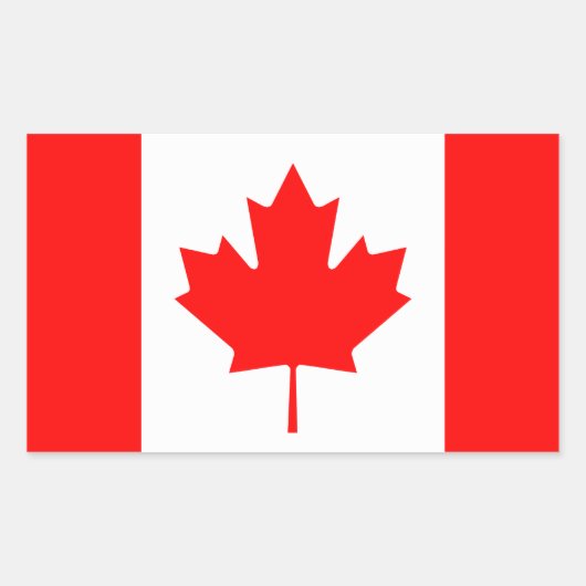 Canada Rechthoekige Sticker (Voorkant)