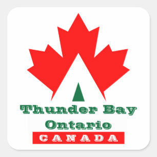 Canada Red Maple Leaf Bagage Label Travel sticker