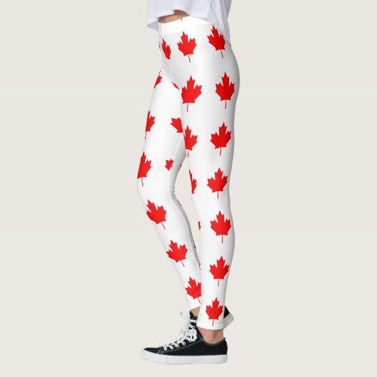 Canada Red Maple Leaf Leggings (Links)
