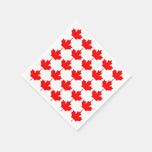 Canada Red Maple Leaf Pattern Servetten (Hoek)