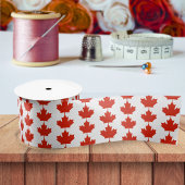 Canada Red White Canadian Flag Maple Leaf Pattern Lint