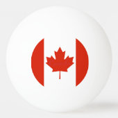 Canada Red & White Canadian Flag Maple Leaf Pingpongballen (Voorkant)