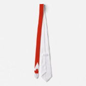 Canada Red White Canadian Flag Maple Leaf Stropdas (Achterkant)