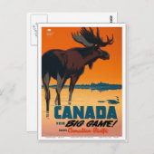  Canada Reisreist Briefkaart (Voorkant / Achterkant)