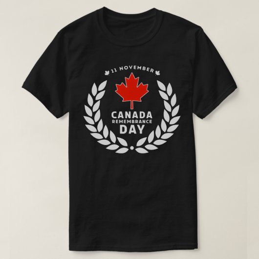 Canada Remembrance Day 2 T-shirt (Design voorkant)