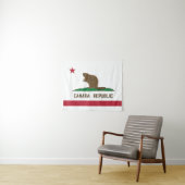 Canada Republiek California Flag Beaver Wandkleed (In Situ (horizontaal))