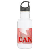 Canada Retro Maple Leaf Souvenir Waterfles (Voorkant)