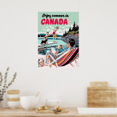 Canada Retro Vintage Travel Poster (Keuken)