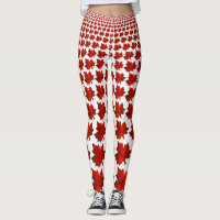 CANADA Rode esdoornblad Leggings