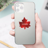 CANADA Rode esdoornblad Sticker (Telefoon)