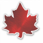 CANADA Rode esdoornblad Sticker (Voorkant)