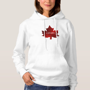 CANADA Rode Maple Leaf Vrouwen Hoodie