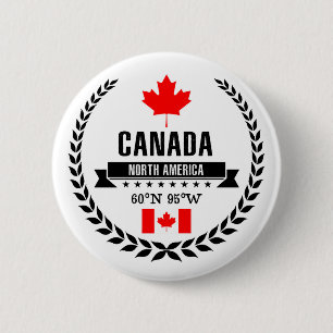 Canada Ronde Button 5,7 Cm