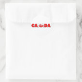 Canada Ronde Sticker (Tas)