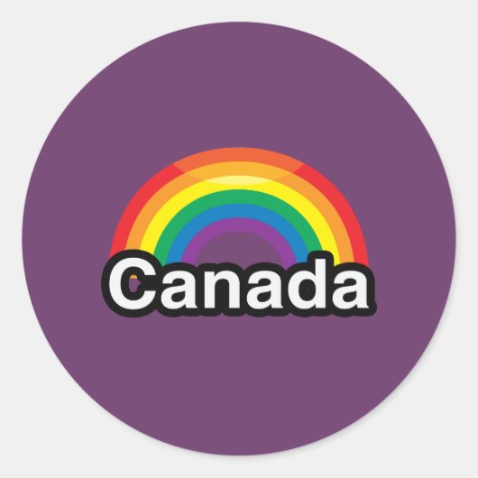 CANADA RONDE STICKER (Voorkant)