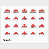 Canada Ronde Sticker (Vel)