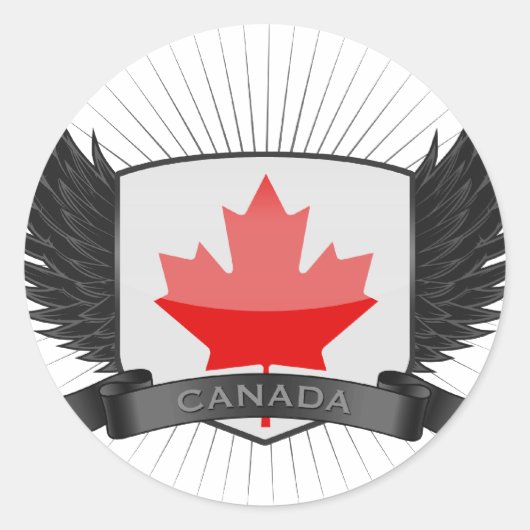 CANADA RONDE STICKER (Voorkant)