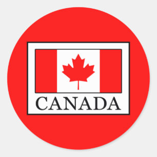 Canada Ronde Sticker
