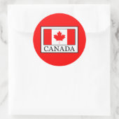 Canada Ronde Sticker (Tas)