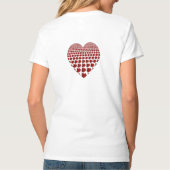 CANADA Rood Maple Leafs Hart T-shirt (Achterkant)