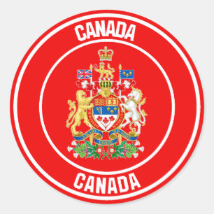 Canada Round Emblem Ronde Sticker