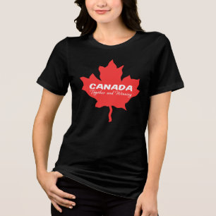 Canada samen en winnen Tri-Blend shirt